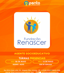 FUNDAÇÃO RENASCER – AGENTE SOCIOEDUCATIVO – NÍVEL MÉDIO