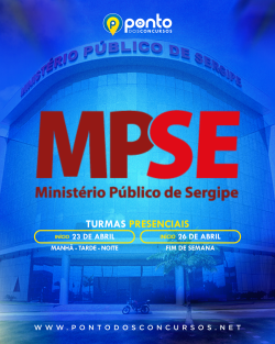 MINISTÉRIO PÚBLICO DE SERGIPE – MPSE