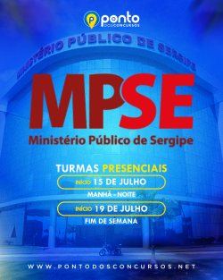 MINISTÉRIO PÚBLICO DE SERGIPE – MPSE