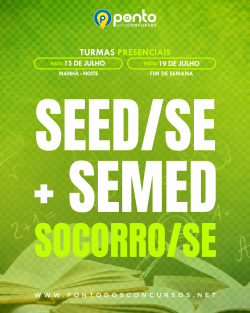SEDUC | SERGIPE + SEMED | SOCORRO/SE