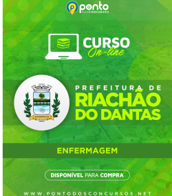 PREFEITURA DE RIACHÃO DO DANTAS/SE – EM 10X DE R$ 29,90  SEM JUROS – ENFERMEIRO(A)