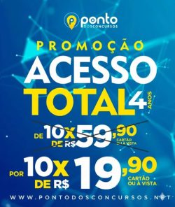 ACESSO TOTAL  04 ANOS + HOME CLASS (aulas ao vivo) SEM LIMITE DE ACESSO – APENAS 10x R$19,90 SEM JUROS + 10 MIL QUESTÕES COM GABARITO + SIMULADOS + PLANEJAMENTO DE ESTUDOS