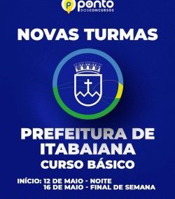 PREFEITURA DE ITABAIANA/SE- SAÚDE | Curso Básico – CURSO 100% PRESENCIAL EM ARACAJU